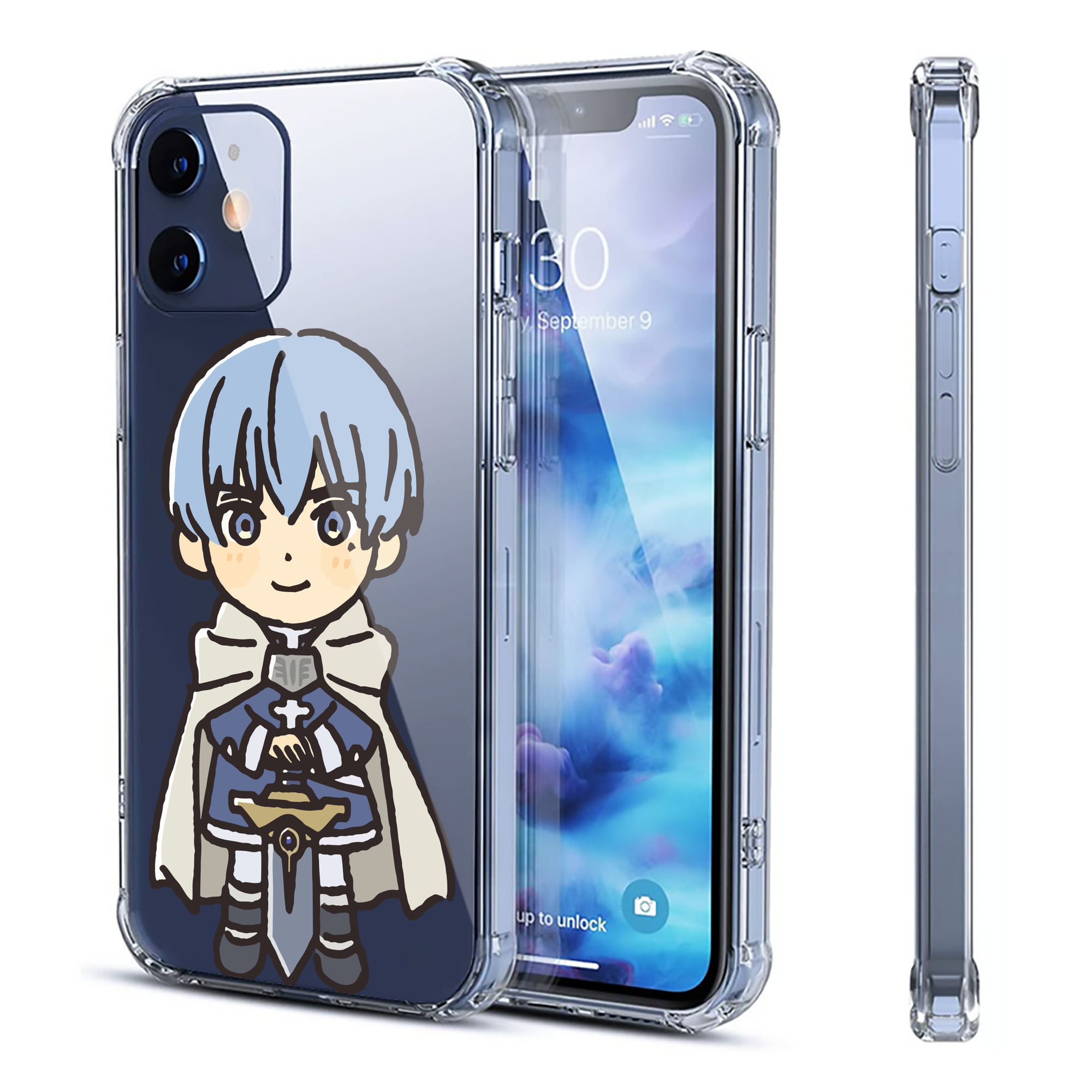 （画像用） 葬送のフリーレン Frieren 【iPhone 12シリーズ対応】透明スマホケース（クリアソフトケース）